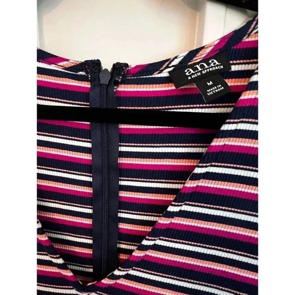 ANA playsuit  romper size medium NWT striped and stretchy - Picture 2 of 6